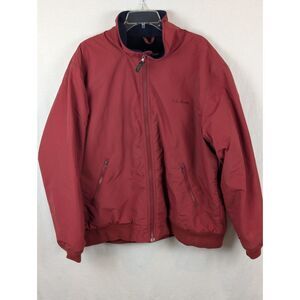 Vintage L.L. Bean Fleece Lined Bomber Jacket OHK 18 Men's Size XL Reg